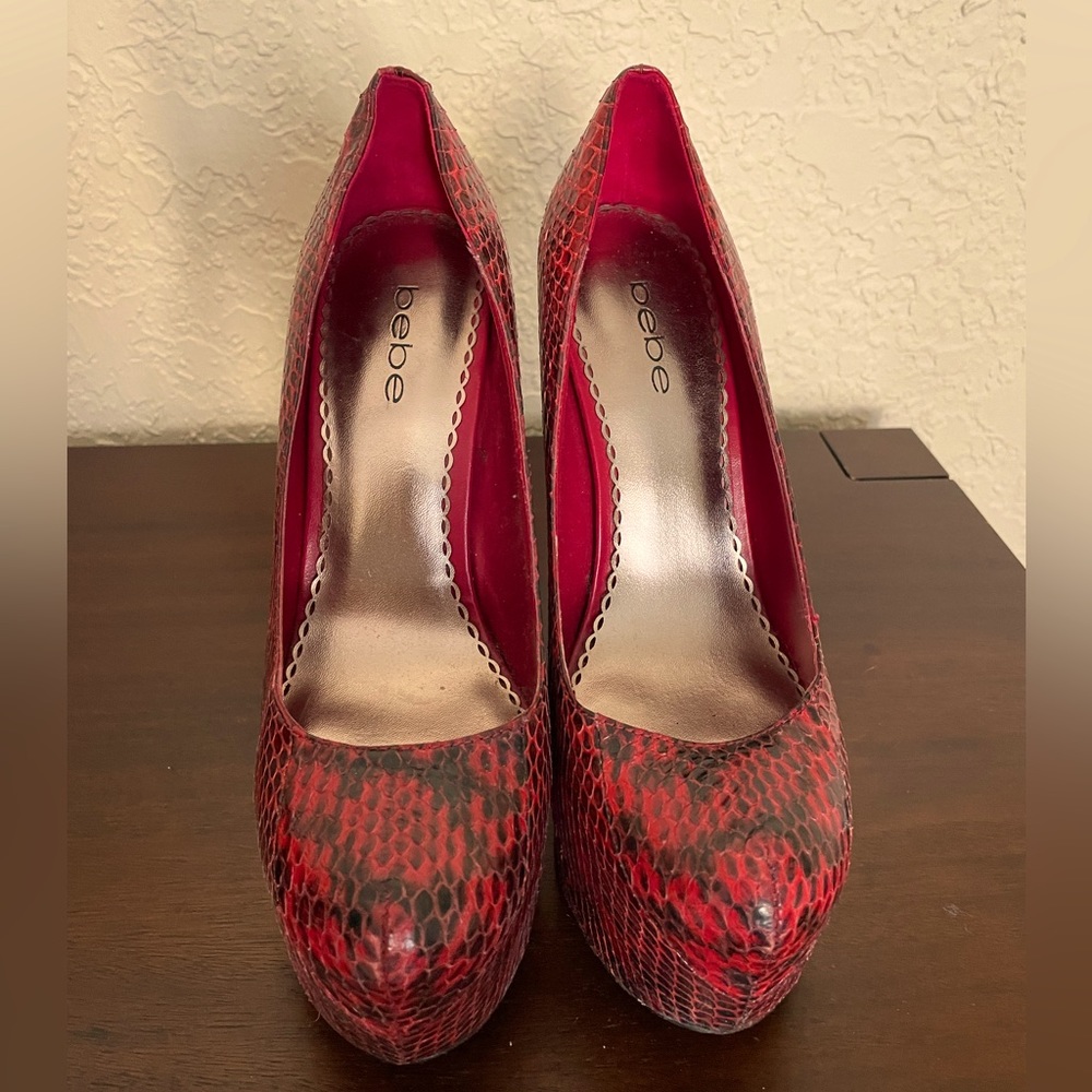 Bebe red heels